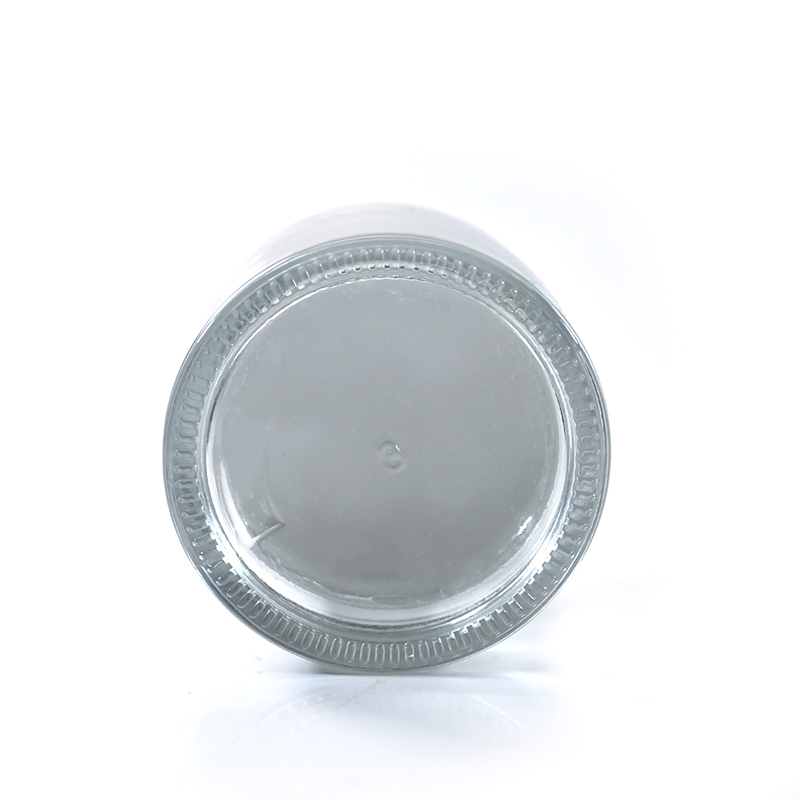 5g 10g 15g 30g 50g 100g clear cosmetic container glass jar with silver black lid for facial cream