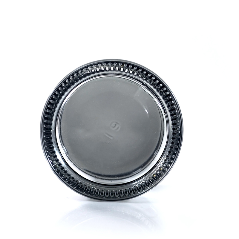 5g 10g 15g 30g 50g 100g clear cosmetic container glass jar with silver black lid for facial cream