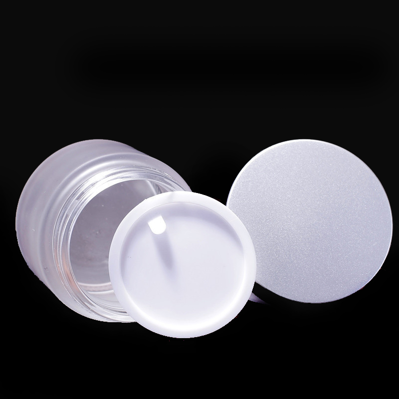 5g 10g 15g 30g 50g 100g clear frosted cosmetic cream glass jar with lid