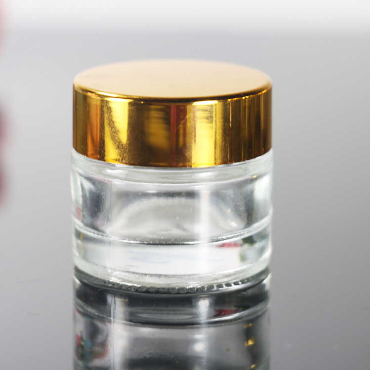 5g 10g 15g 30g 50g 100g clear frosted glass cosmetic jar for cream lip balm