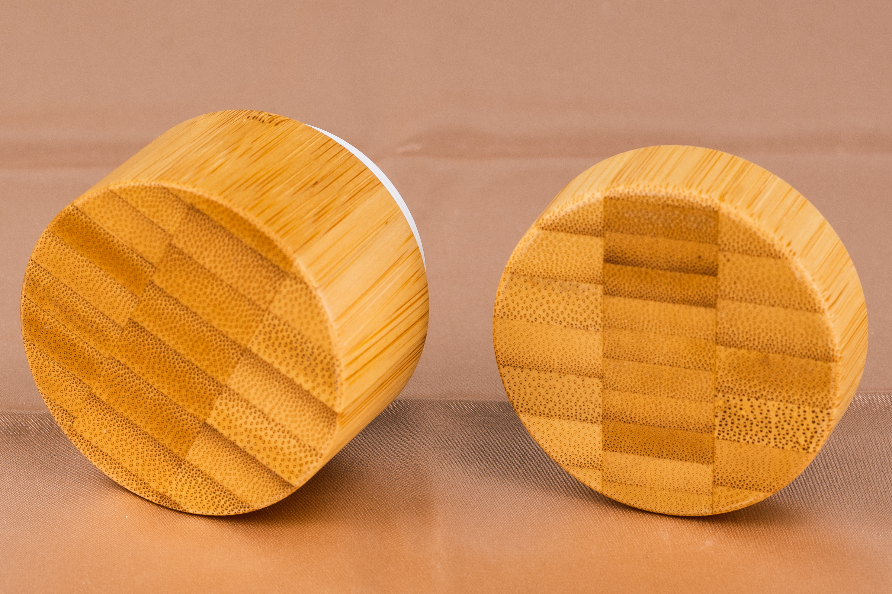 5g 10g 15g 30g 50g 100g cosmetic mini frosted glass cream jar with bamboo plastic lid