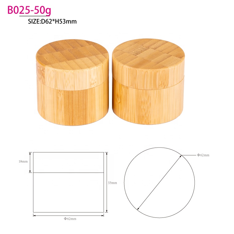 5g 10g 15g 30g 50g 100g cosmetic mini frosted glass cream jar with bamboo plastic lid