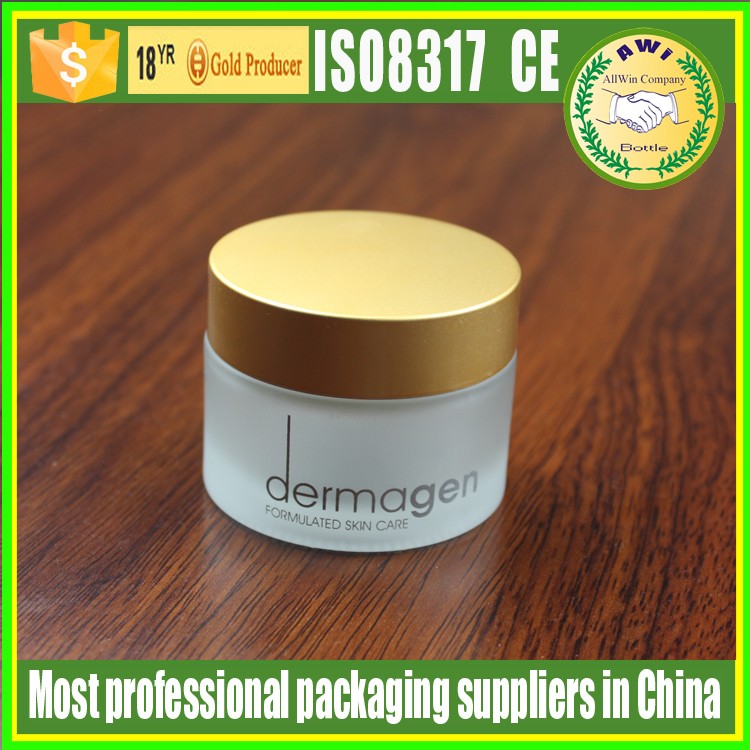 5g 10g 15g 30g 50g 100g white cosmetic Glass cream jar with bamboo wooden lid cosmetic containers and packaging