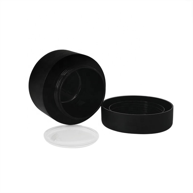 5g 10g 15g 30g 50g 80g color gel pp plastic container matte black white blue pink color double wall cream jar