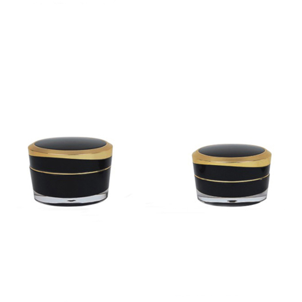 5g 10g 15g 30g 50g Black Acrylic Cosmetic Nail Gel Jar Container for Skin Care