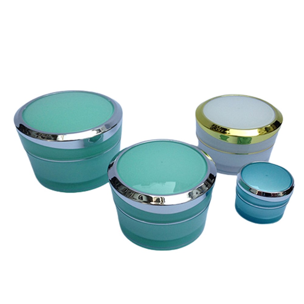 5g 10g 15g 30g 50g Black Acrylic Cosmetic Nail Gel Jar Container for Skin Care