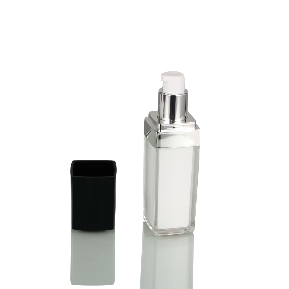 5g 10g 15g 30g 50g Cosmetic Containers Empty Black Square Acrylic Plastic Cream Jar