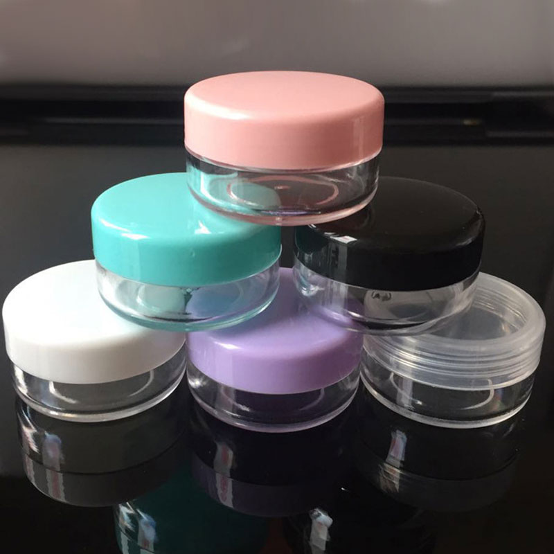 5g 10g 15g 30g 50g Emplty Round Cosmetic Jars, Packaging Plastic Jars with lids