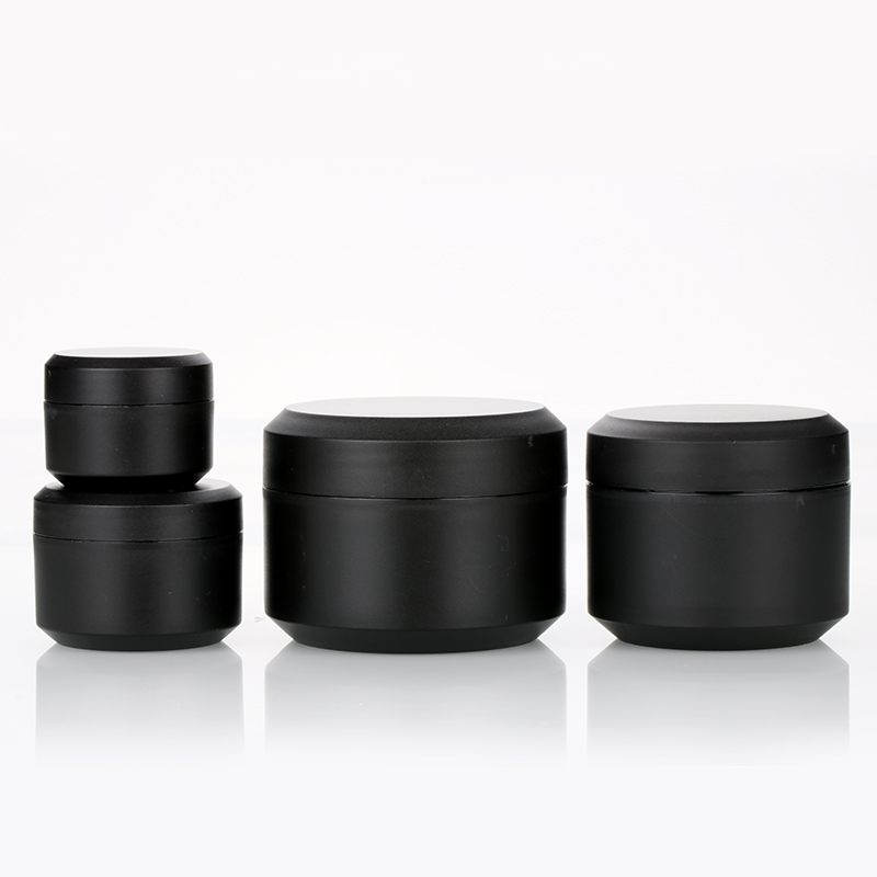 5g 10g 15g 30g 50g Matte Black Classic Nail Art Gel Polish Container Cosmetic Plastic Jar