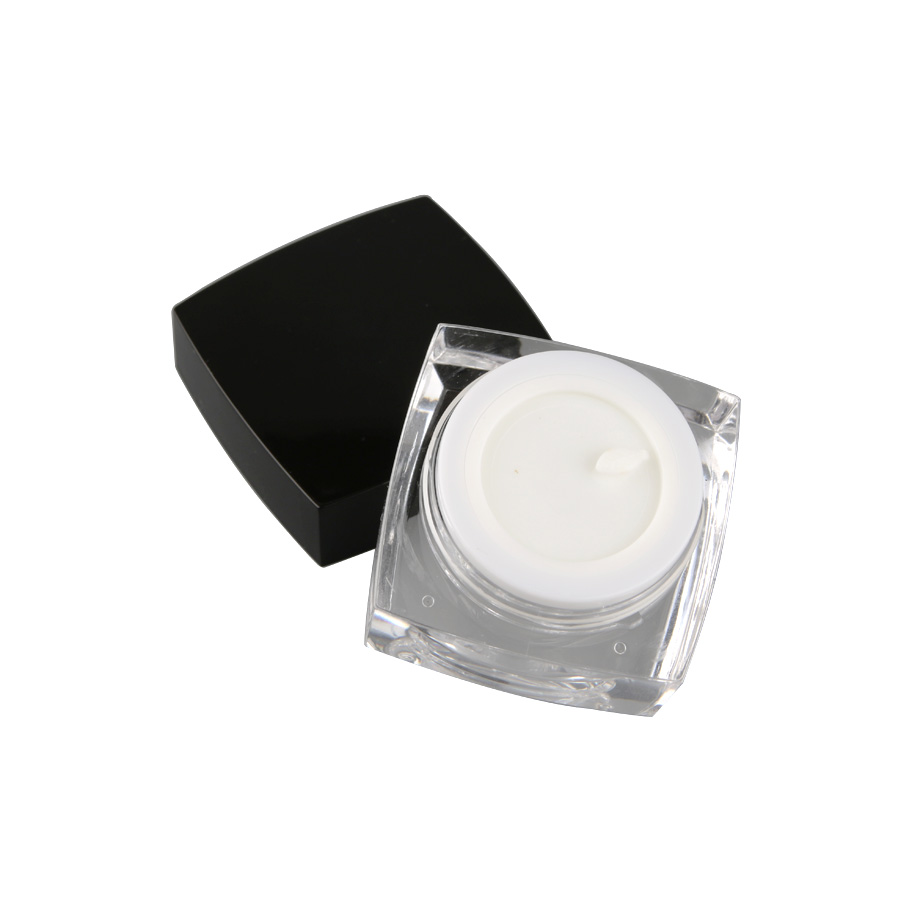 5g 10g 15g 30g 50g Square Empty Clear Acrylic Cream Lotion Cosmetic Jars Pots Containers