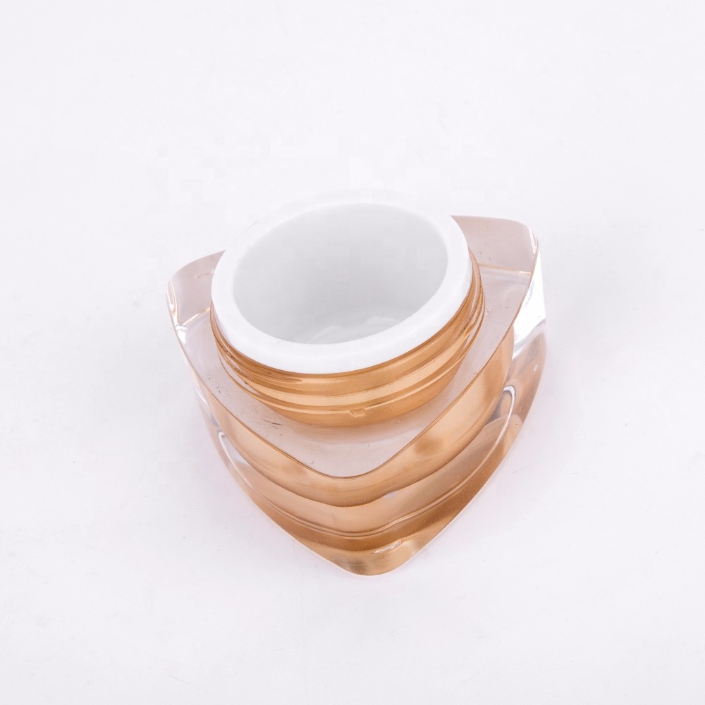 5g 10g 15g 30g 50g Triangle Acrylic Cosmectic Cream Jar