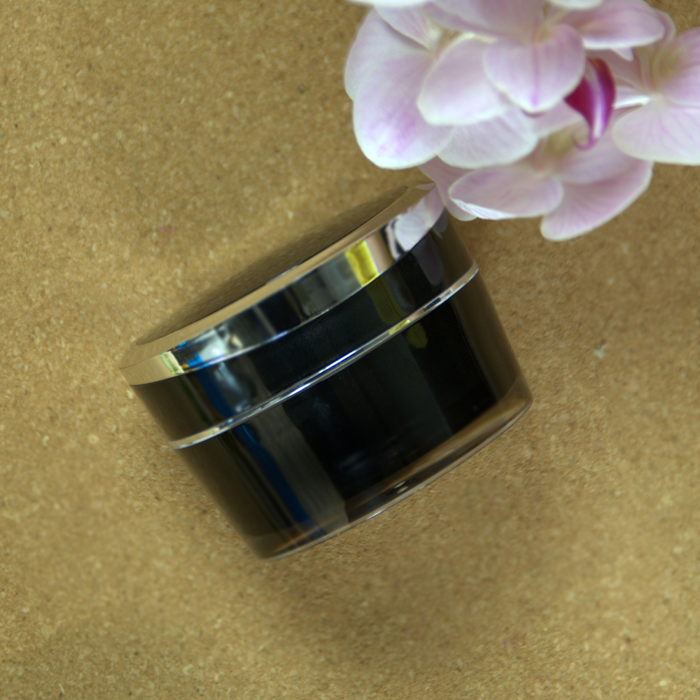 5g 10g 15g 30g 50g cosmetic containers empty black square acrylic plastic cream jar