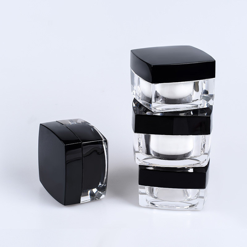 5g 10g 15g 30g 50g luxury square acrylic cosmetic jar Acrylic cream jar