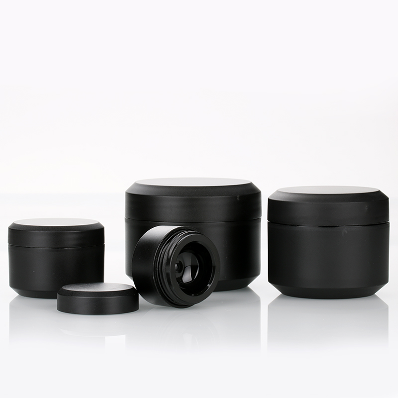 5g 10g 15g 30g 50g matte black uv gel nail glue bottle empty classic makeup cream jar set