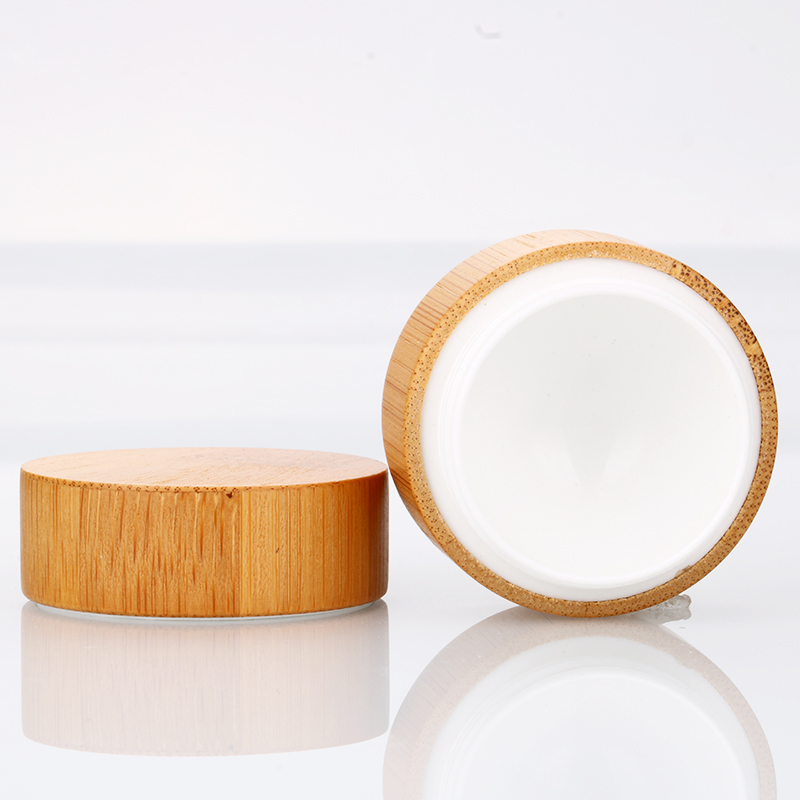 5g 10g 15g 30g 50g wooden packaging nail polish jar empty bamboo thick wall uv gel pots