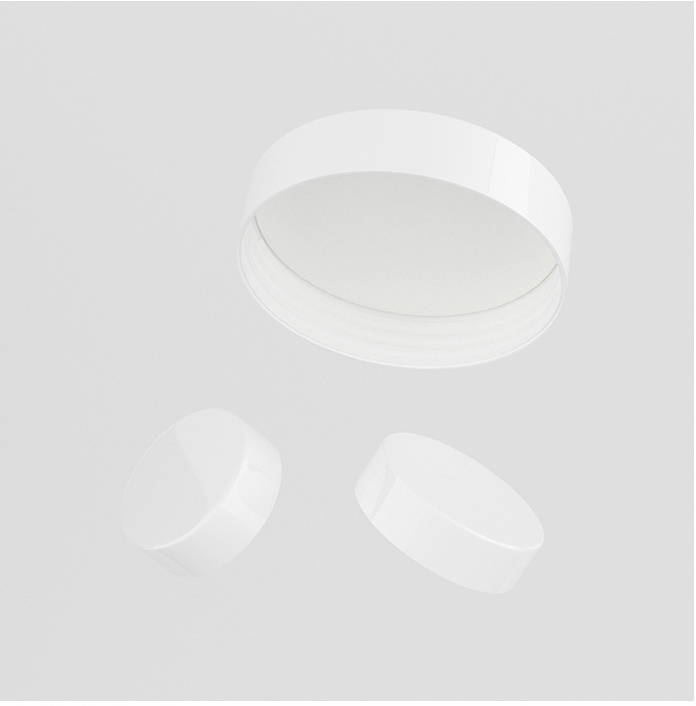 5g 10g 15g 30g cosmetic plastic jar for lip balm with white lid
