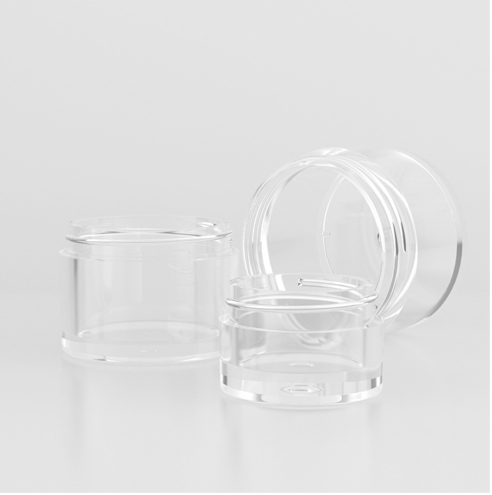 5g 10g 15g 30g cosmetic plastic jar for lip balm with white lid
