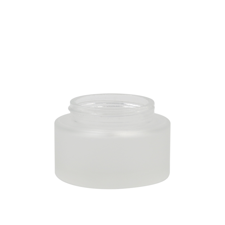 5g 10g 15g 30g frosted glass jar with bamboo lid cosmetic containers hot sale wooden box for skincare cream