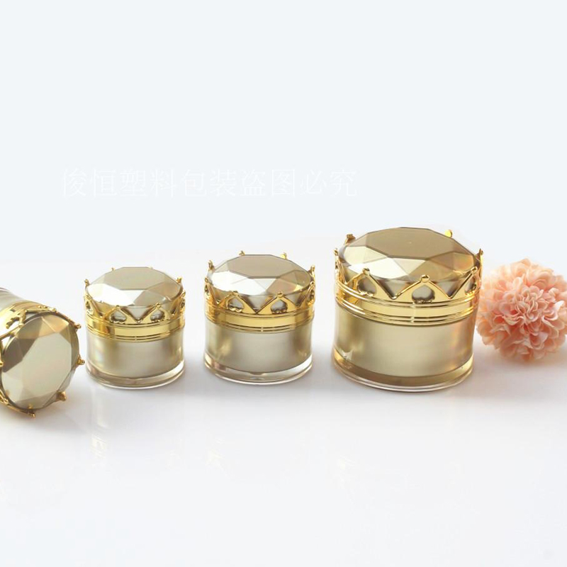 5g 10g 15g Acrylic Crown Jar Cosmetics Packaging Jars Pot Makeup Eye Cream Packing Box