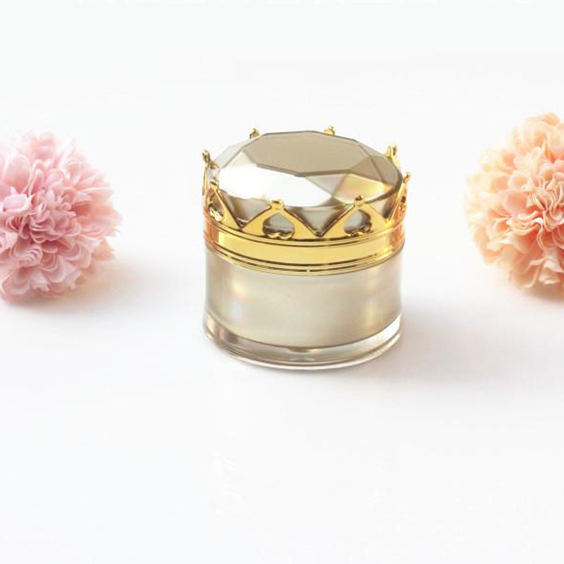 5g 10g 15g Acrylic Crown Jar Cosmetics Packaging Jars Pot Makeup Eye Cream Packing Box