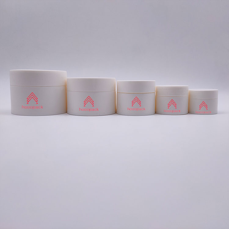 5g 10g 15g Free Sample Cosmetic Cap Plastic Jars with Lids White Skin Care Cream Standard Export Carton Packing