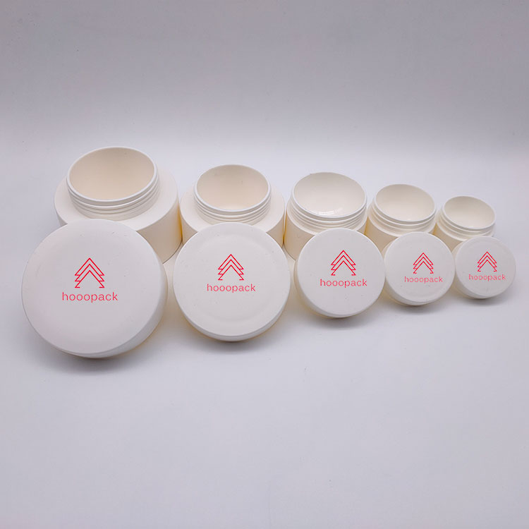 5g 10g 15g Free Sample Cosmetic Cap Plastic Jars with Lids White Skin Care Cream Standard Export Carton Packing