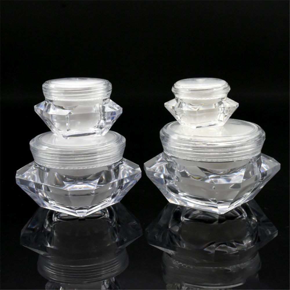 5g 10g 15g Plastic Jar Clear Plastic Pot for Nail Art Glitters Mini Small Make Up Cream Cosmetic Container