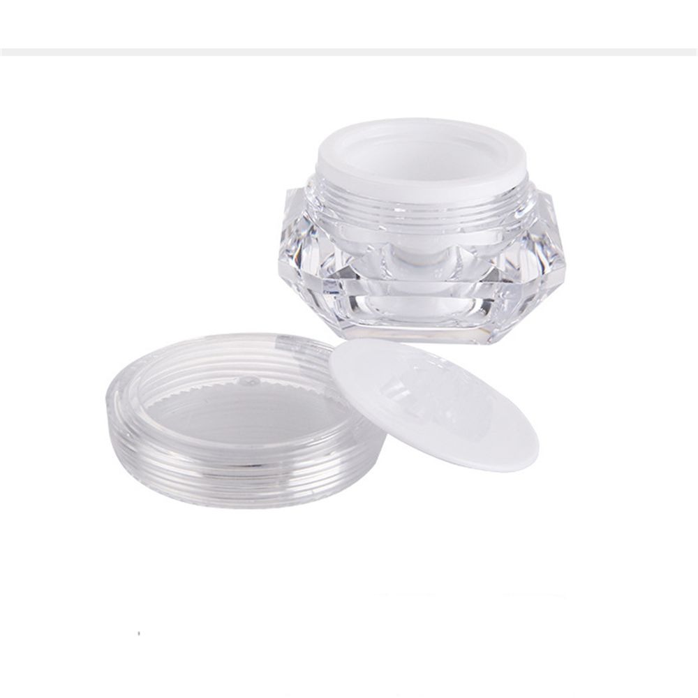 5g 10g 15g Plastic Jar Clear Plastic Pot for Nail Art Glitters Mini Small Make Up Cream Cosmetic Container