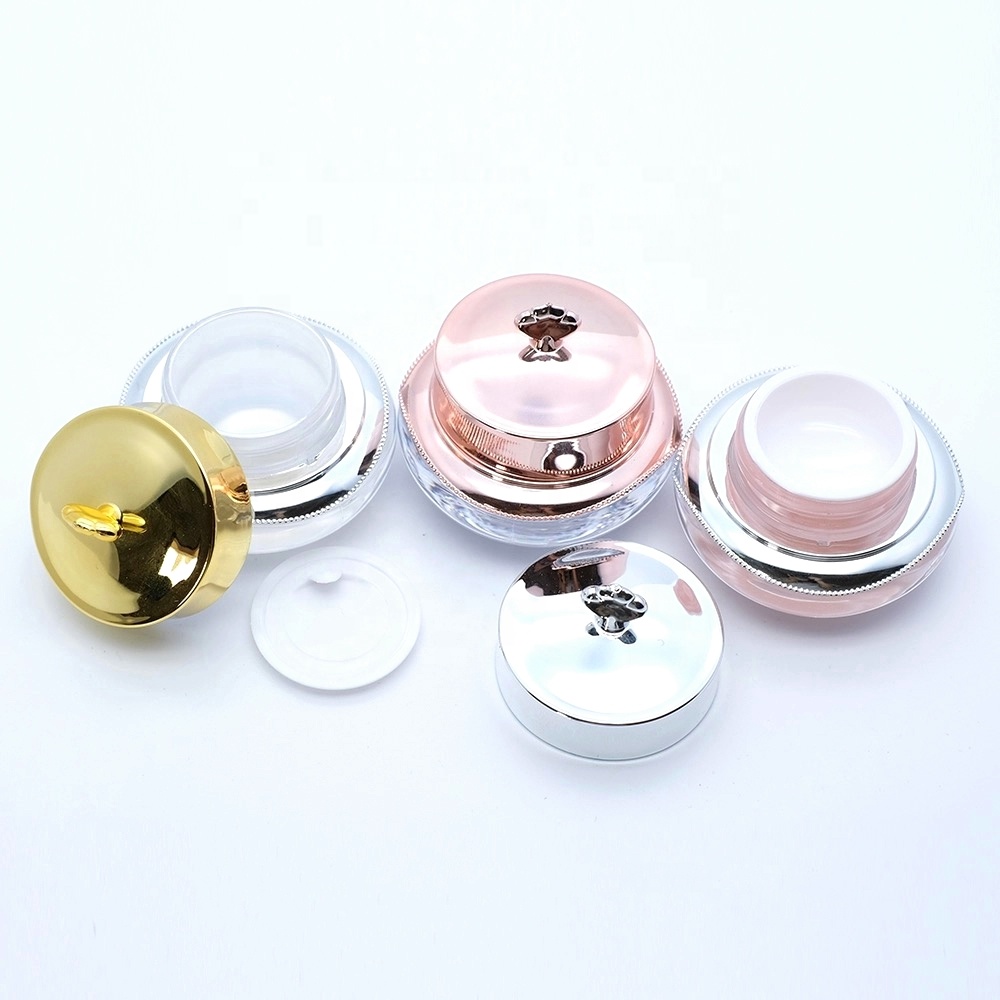 5g 10g 15g mini Cute Luxury Sample Empty Cosmetic Cream Container Eye Cream Packaging Plastic Cosmetic Jars
