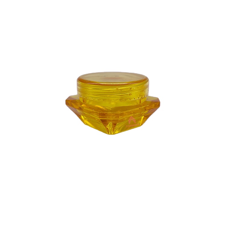 5g 10g 15g recyclable clear bottle Irregular shape plastic arcylic cosmetic cream jar
