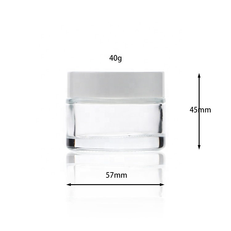 5g 10g 20g 30g 100g Round Clear Glass Skin Cream Packing Bottle Empty Cosmetic Glass Jar For Cream