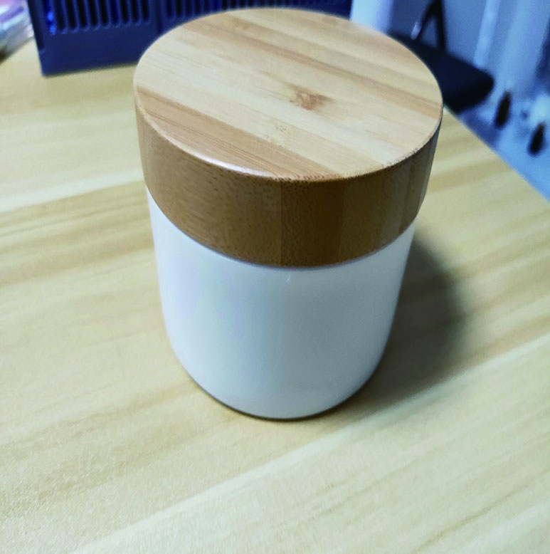 5g 10g 20g 30g 50g 100g 150g 200g 250g Empty PP Plastic Cosmetic Cream Jar Container With Bamboo Lid