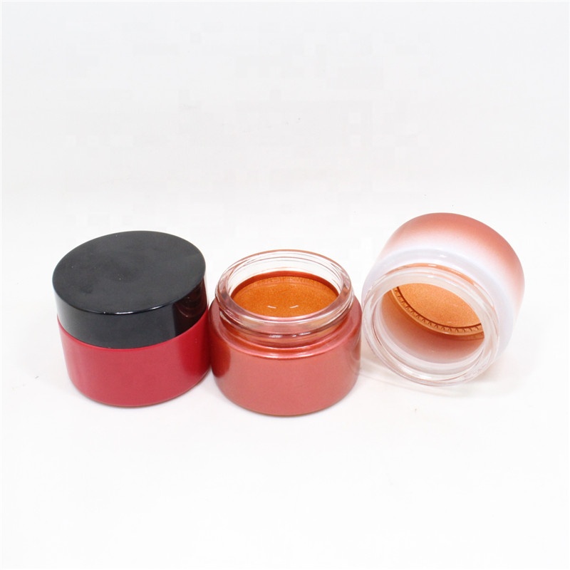 5g 10g 20g 30g 50g 100g Custom Baby gradient red round day Cream containers colored Glass Jars
