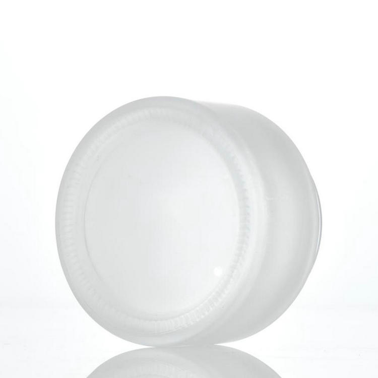 5g 10g 20g 30g 50g 100g Frosted Glass Cosmetic Jars with Bamboo Lids