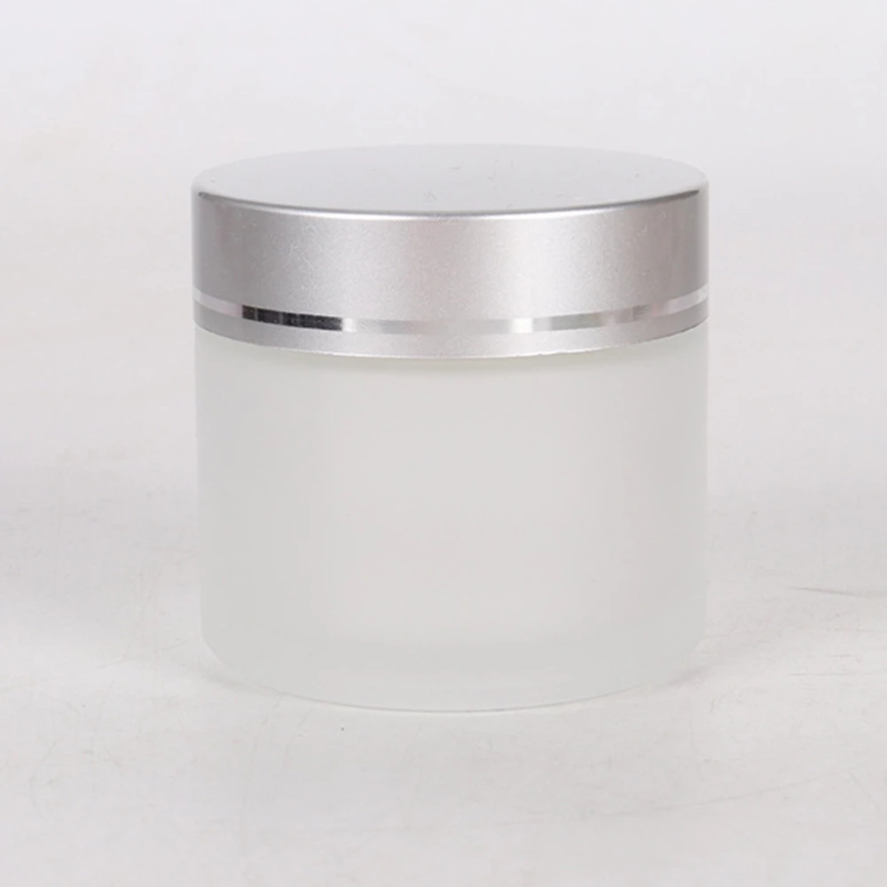 5g 10g 20g 30g 50g 100g Frosted Silver cap face cream cosmetics containers cream glass jars
