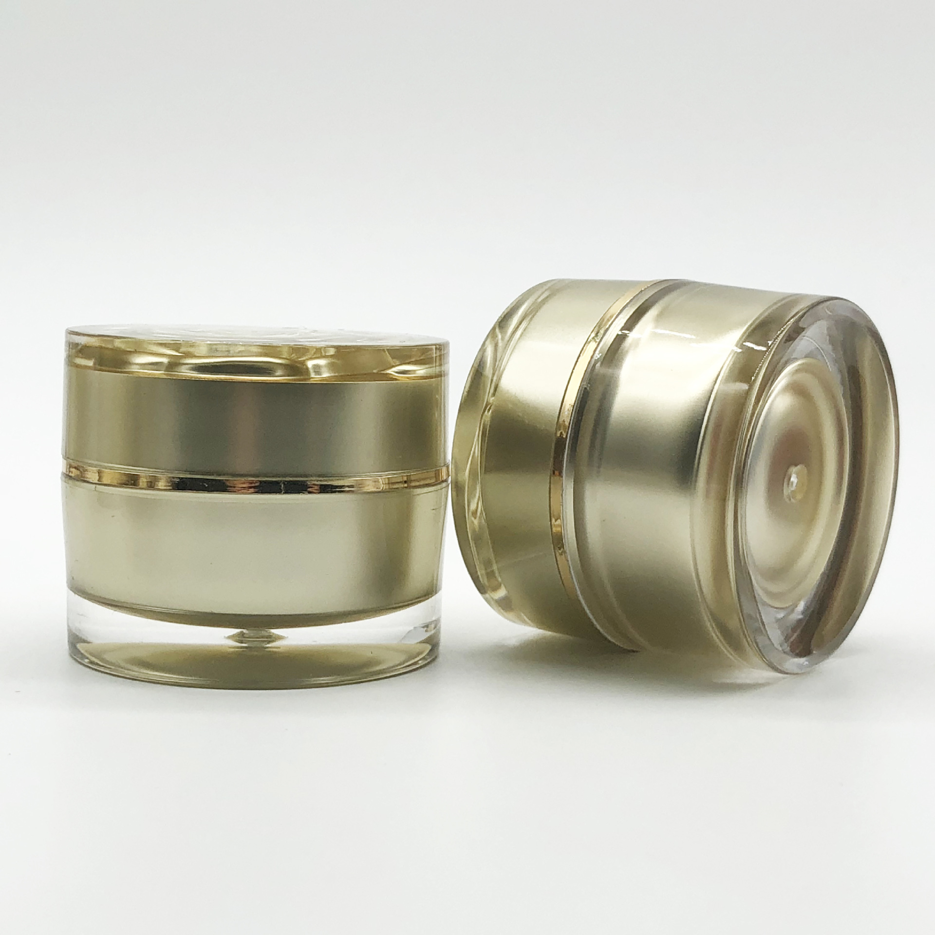 5g 10g 20g 30g 50g 100g body serum jar acrylic silver acrylic cream jar double wall cosmetic jar