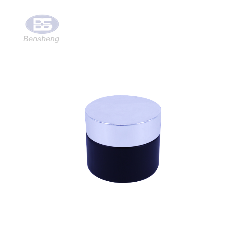 5g 10g 20g 30g 50g 100g frosted black face eye cream jar cosmetic glass jar with black lid