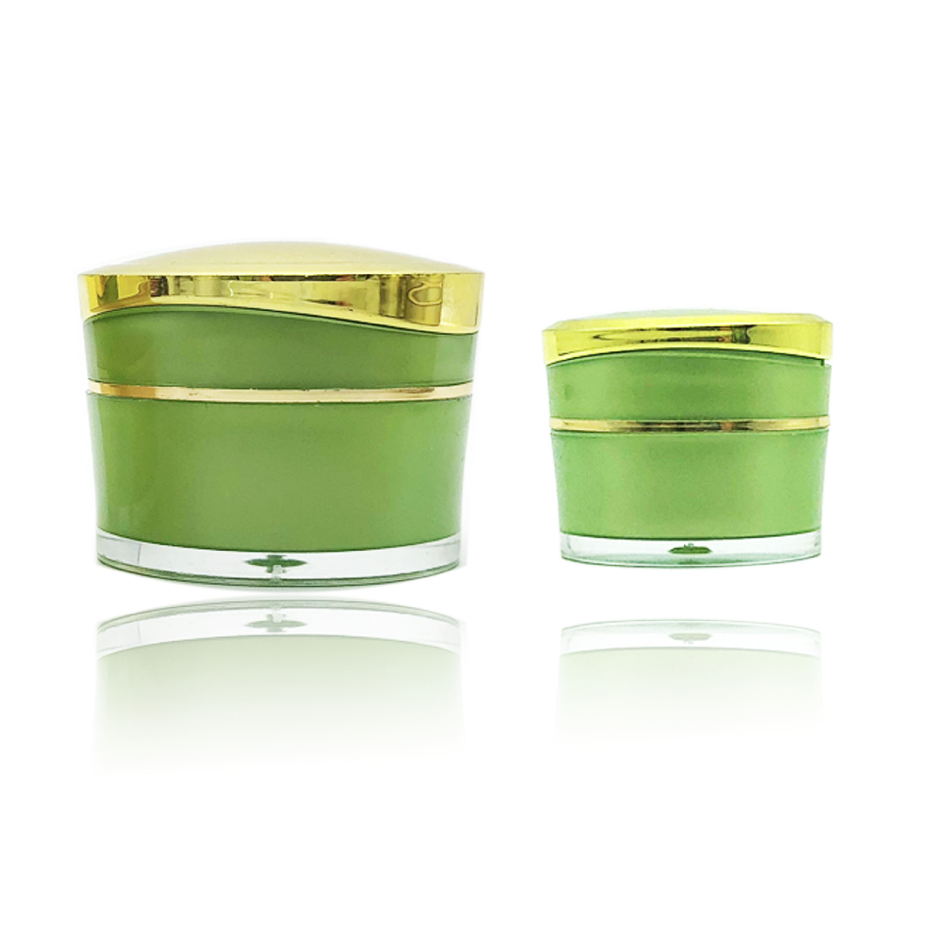 5g 10g 20g 30g 50g 100g green acrylic cream jar empty acrylic cosmetic jar acrylic jars 2oz