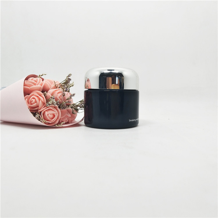 5g 10g 20g 30g 50g 60g 100g 200g Empty round skin care black jar cream with lid