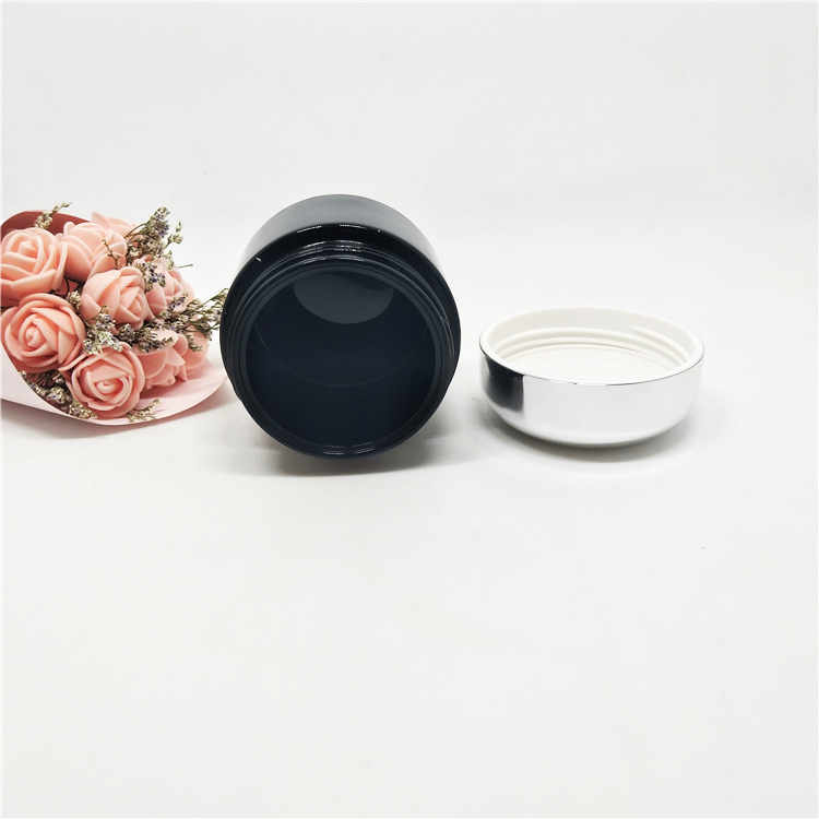5g 10g 20g 30g 50g 60g 100g 200g Empty round skin care black jar cream with lid