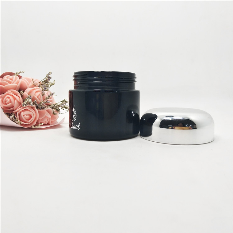 5g 10g 20g 30g 50g 60g 100g 200g Empty round skin care black jar cream with lid