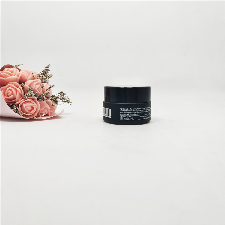 5g 10g 20g 30g 50g 60g 100g 200g Empty round skin care black jar cream with lid