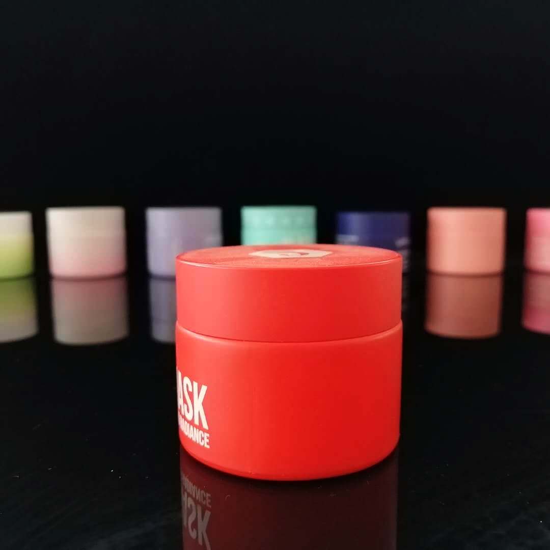 5g 10g 20g 30g 50g 60g 100g 200g matte frosted glass jar pink lid