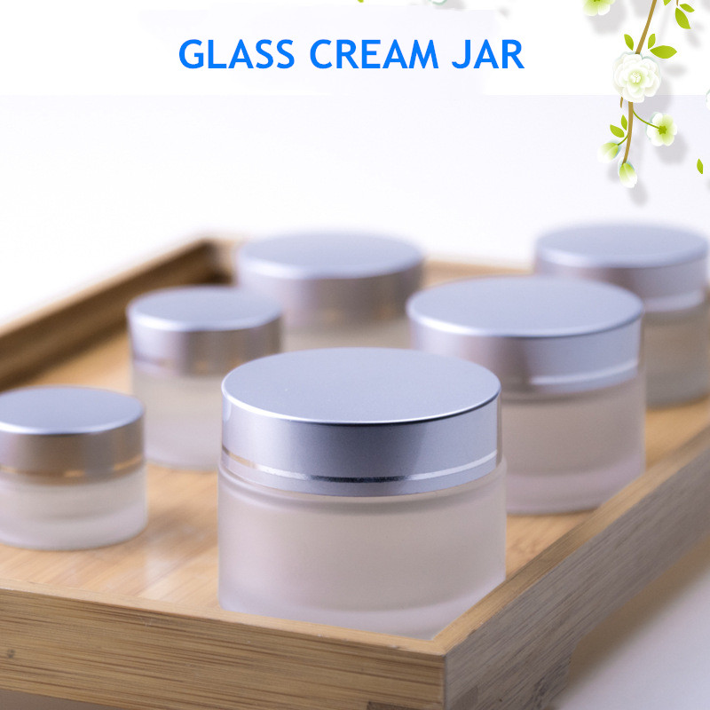 5g 10g 20g 30g 50g amber cream glass jar Frosted Cosmetic Cream Glass Jar