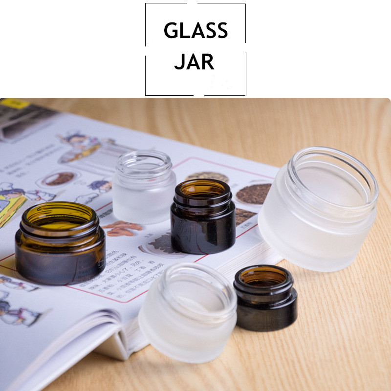 5g 10g 20g 30g 50g amber cream glass jar Frosted Cosmetic Cream Glass Jar