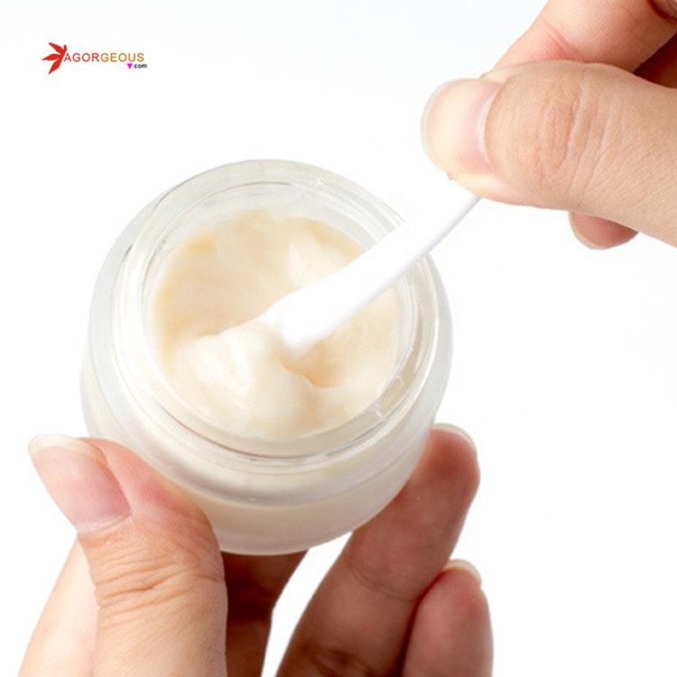 5g 10g 20g 30g 50g glass cream jar empty frosted cosmetics jars packaging with Wood grain cover cosmetic bottle cream scrub