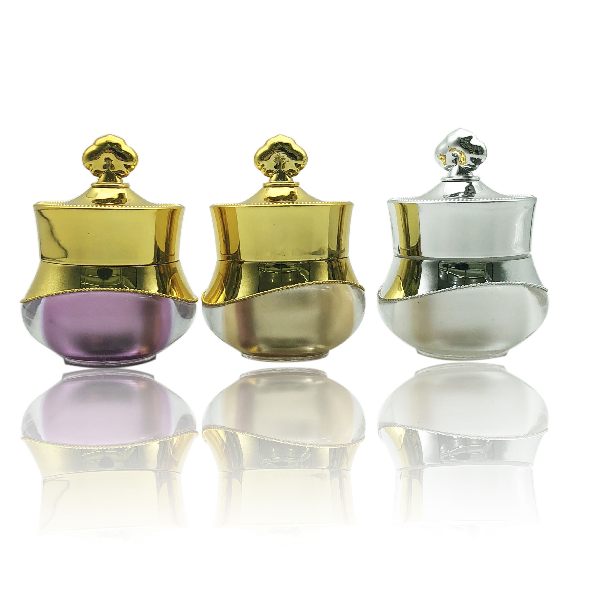 5g 10g 20g 30g 50g  luxury empty plastic acrylic jar  acrylic face cream jar  acrylic golden jar 50