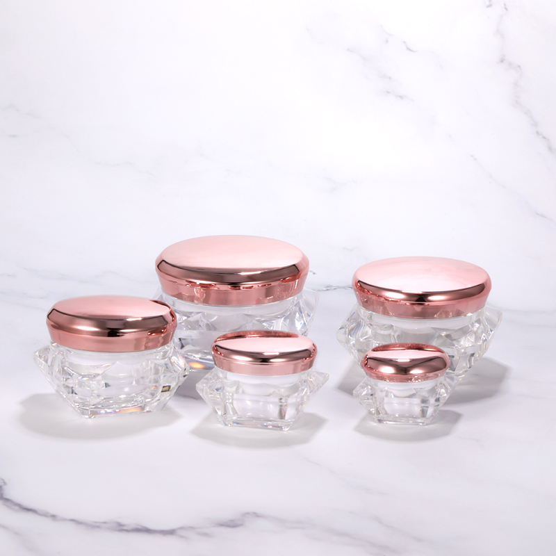 5g/10g/20g/30g Ex-stock Acrylic Empty Cream Container Wholesale Empty Diamond Cream Jar Luxury Cosmetic Cream Jar