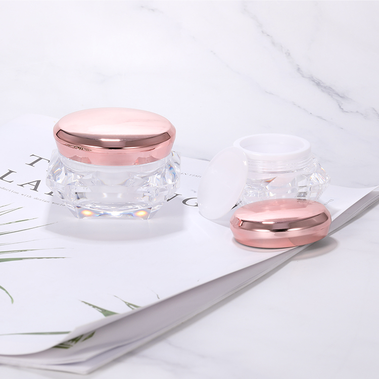 5g/10g/20g/30g Ex-stock Acrylic Empty Cream Container Wholesale Empty Diamond Cream Jar Luxury Cosmetic Cream Jar