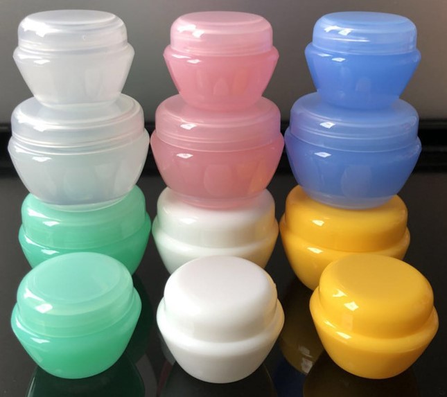 5g 10g 20g 30g Various Color Mushroom Shape Plastic Cosmetic Empty Jar Plastic Cosmetic Container PP Plastic Cream Jar